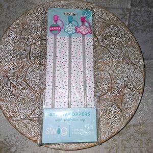 Swig 3pk straw winter toppers
